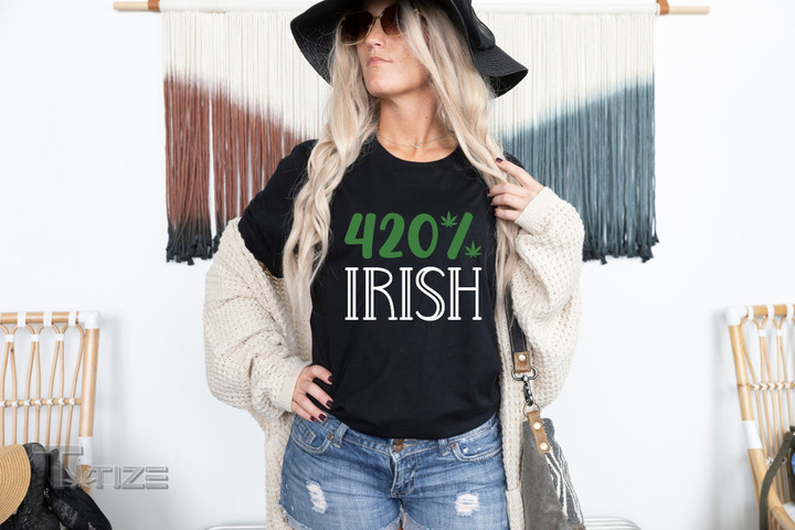 420 % Irish Shirt Weed St. Patrick's Day 2023 Graphic Unisex T Shirt, Sweatshirt, Hoodie Size S - 5XL