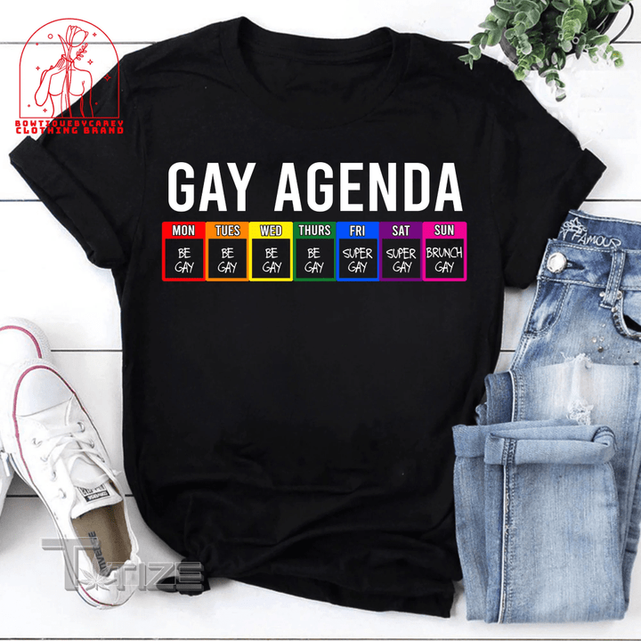 LGBT Gay Agenda Vintage T-shirt LGBT Shirt LGBT Pride Shirt Graphic Unisex T Shirt, Sweatshirt, Hoodie Size S - 5XL