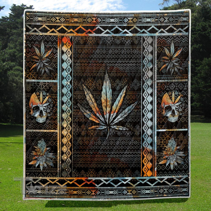Weed Native Premium Quilt Blanket Size Throw, Twin, Queen, King, Super King