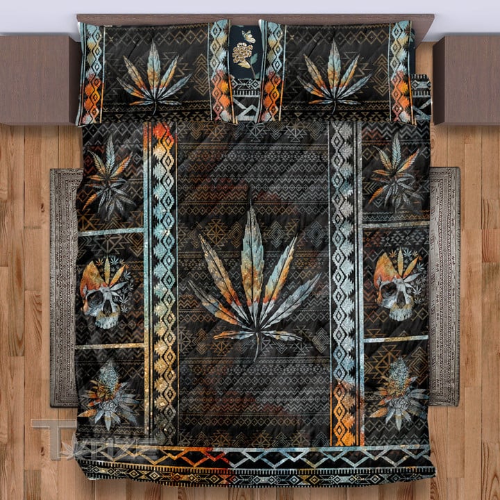 Weed Native Pattern Quilt Bedding Set