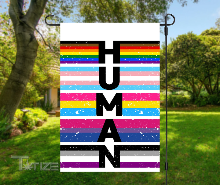 Ships Free Human Kind Black Lives Trans Lives Gay Pride Garden Flag, House Flag