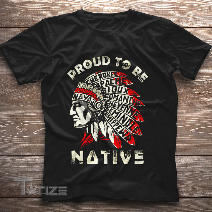 Native Proud to be Native Graphic Unisex T Shirt, Sweatshirt, Hoodie Size S - 5XL