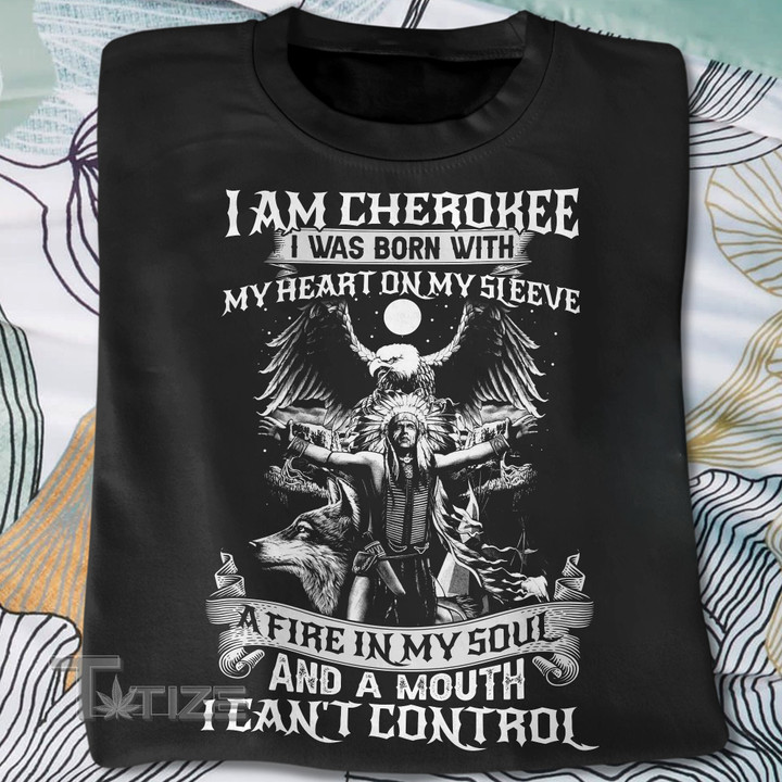 Native I am Cherokee Graphic Unisex T Shirt, Sweatshirt, Hoodie Size S - 5XL