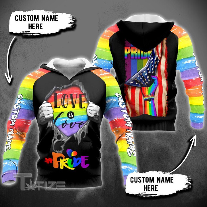 LGBT tear off pride love is love 3D All Over Printed Shirt, Sweatshirt, Hoodie, Bomber Jacket Size S - 5XL