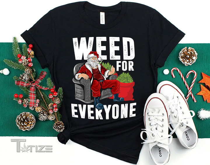 Shrooms Santa Claus Marijuana Stoner Shirt Christmas Weed Graphic Unisex T Shirt, Sweatshirt, Hoodie Size S - 5XL
