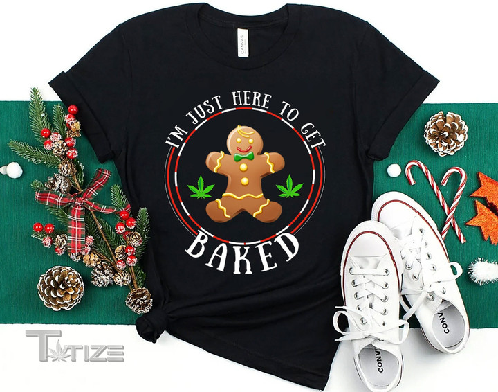 Gingerbread Man Smoking Weed Shirt Marijuana Christmas Graphic Unisex T Shirt, Sweatshirt, Hoodie Size S - 5XL