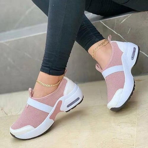 OCW Women Sneakers Mixed Colors Mesh Lightweight Slide-on Fashionable Leisure Sporty Shoes