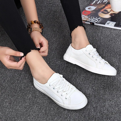 OCW Classic Sneakers Canvas Shoes Flat With Wild Fashion Art Basic Colors Design
