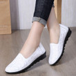 OCW Women Slip On Genuine Leather Made Embroidered Neck Comfortable Daily Shoes