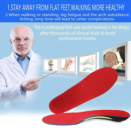 OCW Orthopedic Insoles Arch Support Posture Correction Breathable Anti-odor Cushion Pads