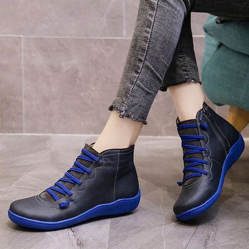 Women Orthopedic Boots Leather Waterproof Vintage Keep Warm Size 5-11
