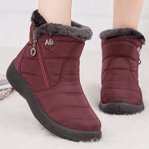 Fur Lined Snow Boots Women Outdoor Orthopedic Shoes Size 5-10.5