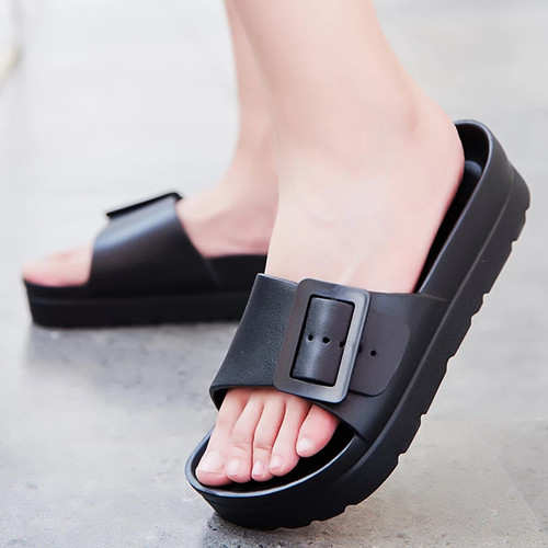 OCW Women Platform Orthopedic Sandals Memory Foam Slides Size 5.5-9