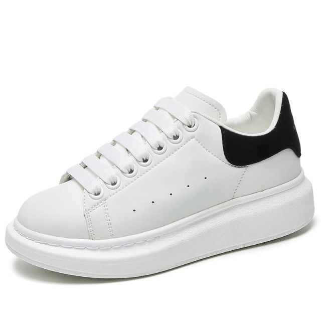 Orthopedic Women Modern White Sneakers Leather Made Comfortable Shoes