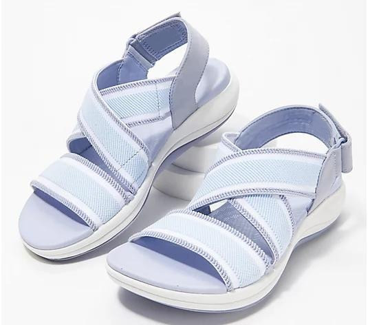 OCW Summer Casual Women Sandals Open Toe Wedges Soft Elastic Breathable Comfy Size 6-11