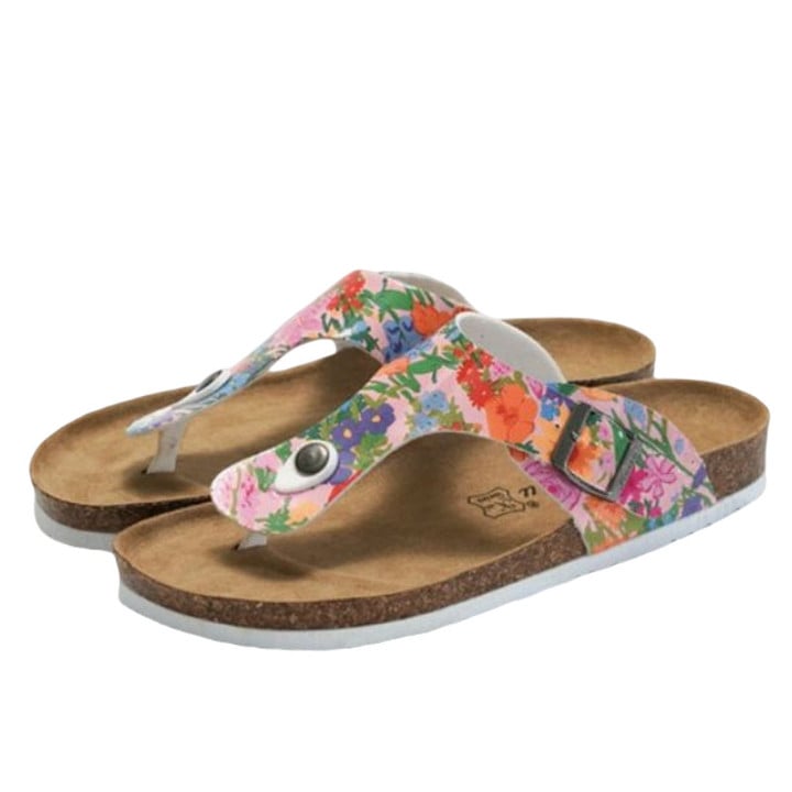OCW Women Summer Floral Flip-flops Orthopedic Sandals Size 5.5-9.5