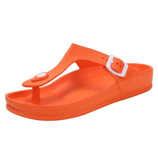 OCW Women Wedge Heel Summer Flip-flops EVA Orthopedic Sandals Size 5.5-9