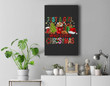 Just A Girl Who Loves Hot Cocoa Funny Christmas Premium Wall Art Canvas Decor-New Portrait Wall Art-Black