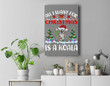 Funny Santa Hat All I Want For Christmas Is A Koala Premium Wall Art Canvas Decor-New Portrait Wall Art-Gray