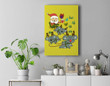 Koala Christmas Premium Wall Art Canvas Decor-New Portrait Wall Art-Yellow
