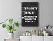 Narcotics Anonymous Character Defects Christmas AA NA Premium Wall Art Canvas Decor-New Portrait Wall Art-Black