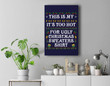 this is my it's too hot for ugly christmas sweaters xmas Premium Wall Art Canvas Decor-New Portrait Wall Art-Navy