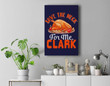 Save The Neck For Me Clark Turkey Neck Thanksgiving Premium Wall Art Canvas Decor-New Portrait Wall Art-Navy