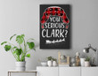 You Serious Clark Christmas Vacation Plaid Red Funny Premium Wall Art Canvas Decor-New Portrait Wall Art-Black
