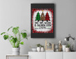 Tree Tops Glisten And Children Listen To Nothing Christmas Premium Wall Art Canvas Decor-New Portrait Wall Art-Black