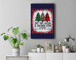 Tree Tops Glisten And Children Listen To Nothing Christmas Premium Wall Art Canvas Decor-New Portrait Wall Art-Navy