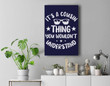 It's A Cousin Thing You Wouldn't Understand Premium Wall Art Canvas Decor-New Portrait Wall Art-Navy