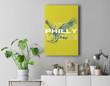 Womens It's a Philly Thing - Its A Philadelphia Thing Premium Wall Art Canvas Decor-New Portrait Wall Art-Yellow
