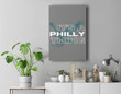 Womens It's a Philly Thing - Its A Philadelphia Thing Premium Wall Art Canvas Decor-New Portrait Wall Art-Gray