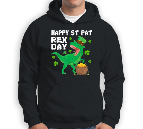 Happy St Pat Rex Day Gifts St Patrick Day Dinosaur Sweatshirt & Hoodie