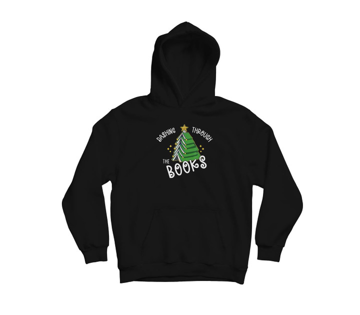 Book Lover Christmas Tree  Holiday Reading  Love To Read Youth Hoodie & T-Shirt-Youth Hoodie-Black