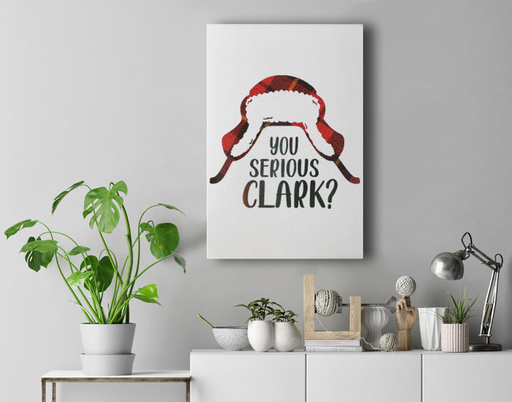Are You Serious Clark Christmas Baseball Premium Wall Art Canvas Decor-New Portrait Wall Art-White