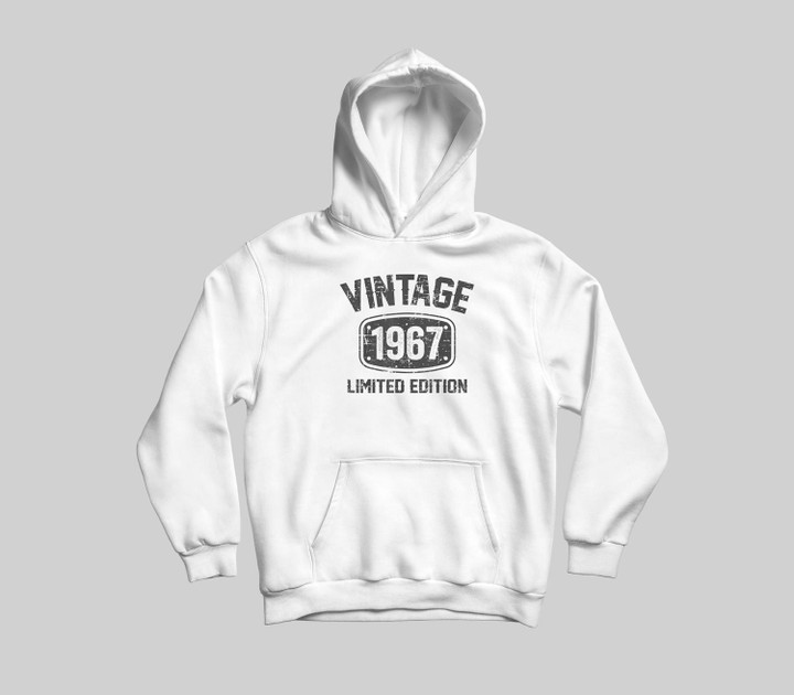 56 Years Old Vintage 1967 Limited Edition 56th Birthday Youth Hoodie & T-Shirt-Youth Hoodie-White