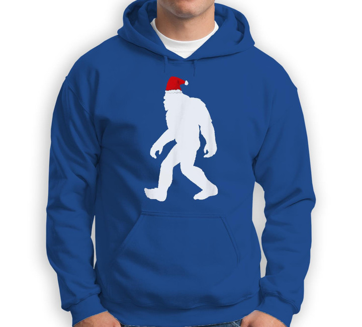 Bigfoot Yeti Sasquatch Ugly Christmas Sweater Gift Sweatshirt & Hoodie-Adult Hoodie-Royal