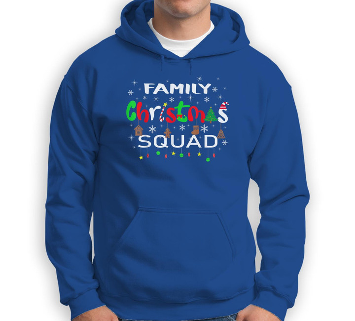 Christmas Morning Squad Xmas Holiday Pajama Matching Family Sweatshirt & Hoodie-Adult Hoodie-Royal