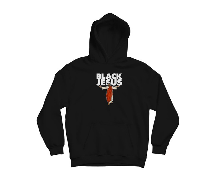 Black Jesus Youth Hoodie & T-Shirt-Youth Hoodie-Black