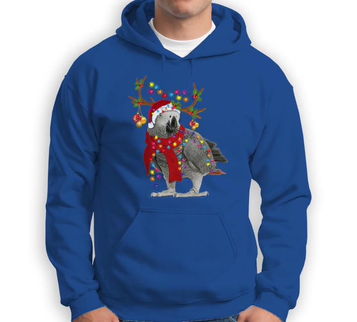 African grey parrot Gorgeous Reindeer Christmas Tree Sweatshirt & Hoodie-Adult Hoodie-Royal