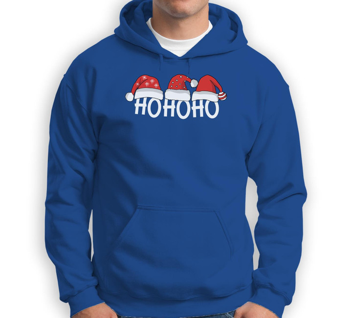Ho Ho Ho Christmas Sweatshirt & Hoodie-Adult Hoodie-Royal