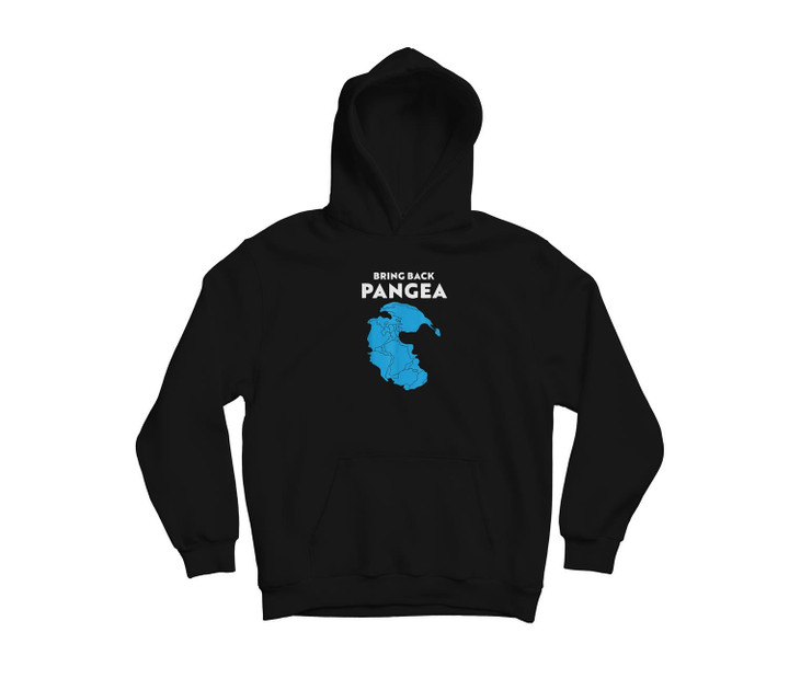 Funny Geography Pangea World map gift Youth Hoodie & T-Shirt-Youth Hoodie-Black