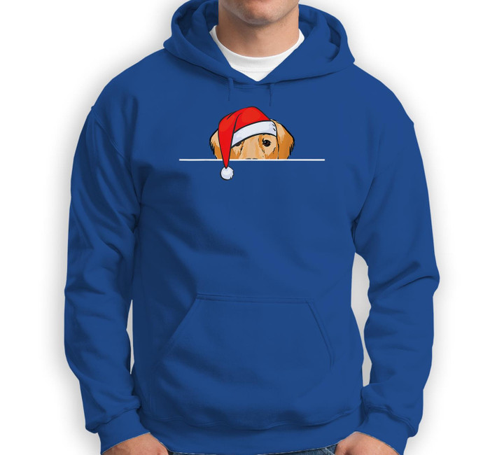 Golden Retriever Dog Christmas Sweatshirt & Hoodie-Adult Hoodie-Royal