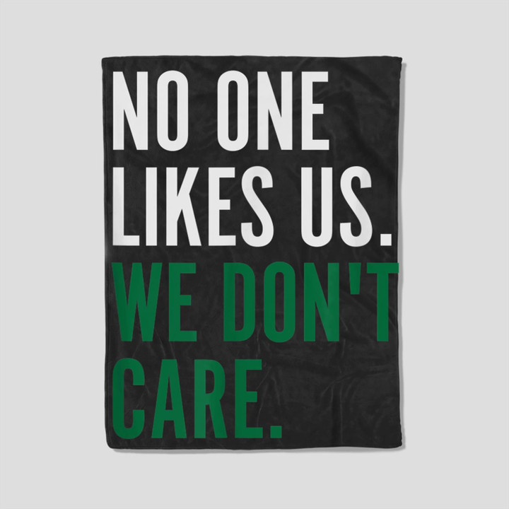 Philadelphia No One Likes Us We Don't Care Philly Fan Fleece Blanket-30X40 In-Black