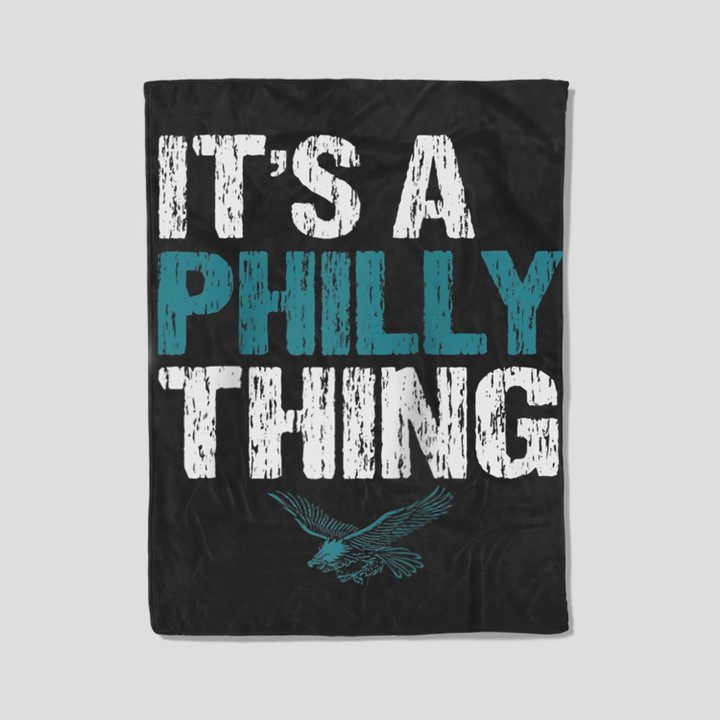 IT'S A PHILLY THING - It's A Philadelphia Thing Fan Lover Baseball Fleece Blanket-30X40 In-Black