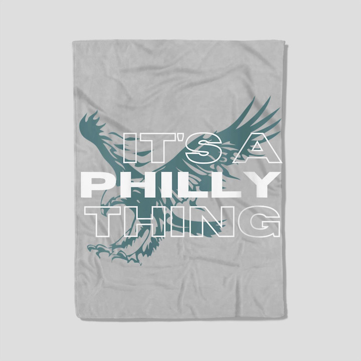 Womens It's a Philly Thing - Its A Philadelphia Thing Fleece Blanket-30X40 In-White