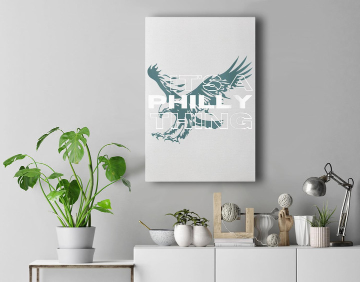 Womens It's a Philly Thing - Its A Philadelphia Thing Premium Wall Art Canvas Decor-New Portrait Wall Art-White
