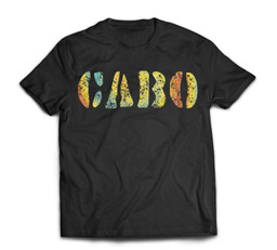 JCombs Cabo San Lucas, Mexico (Art on both sides) T-shirt-Men-Black