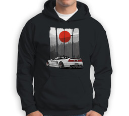 JDM NSX Car Tuning Japan Rising Sun Drift Import Sweatshirt & Hoodie-Adult Hoodie-Black